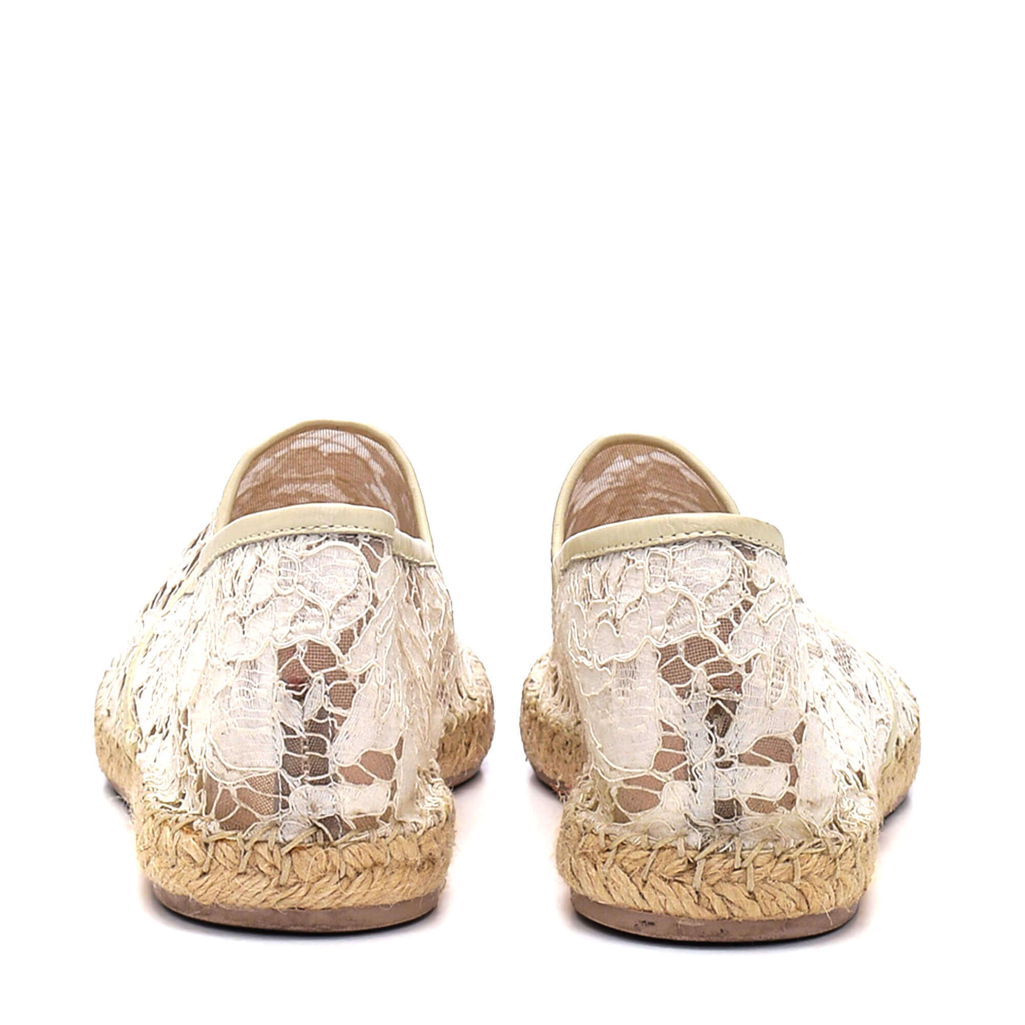 Valentino - White Lace Espadrilles